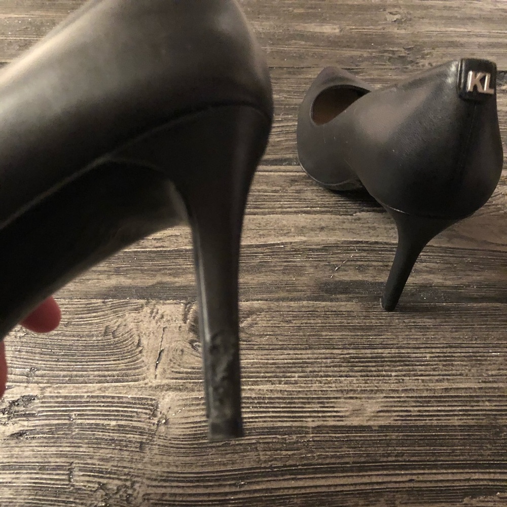 Karl Lagerfeld Paris Royal point toe leather pumps - Picture 6 of 6